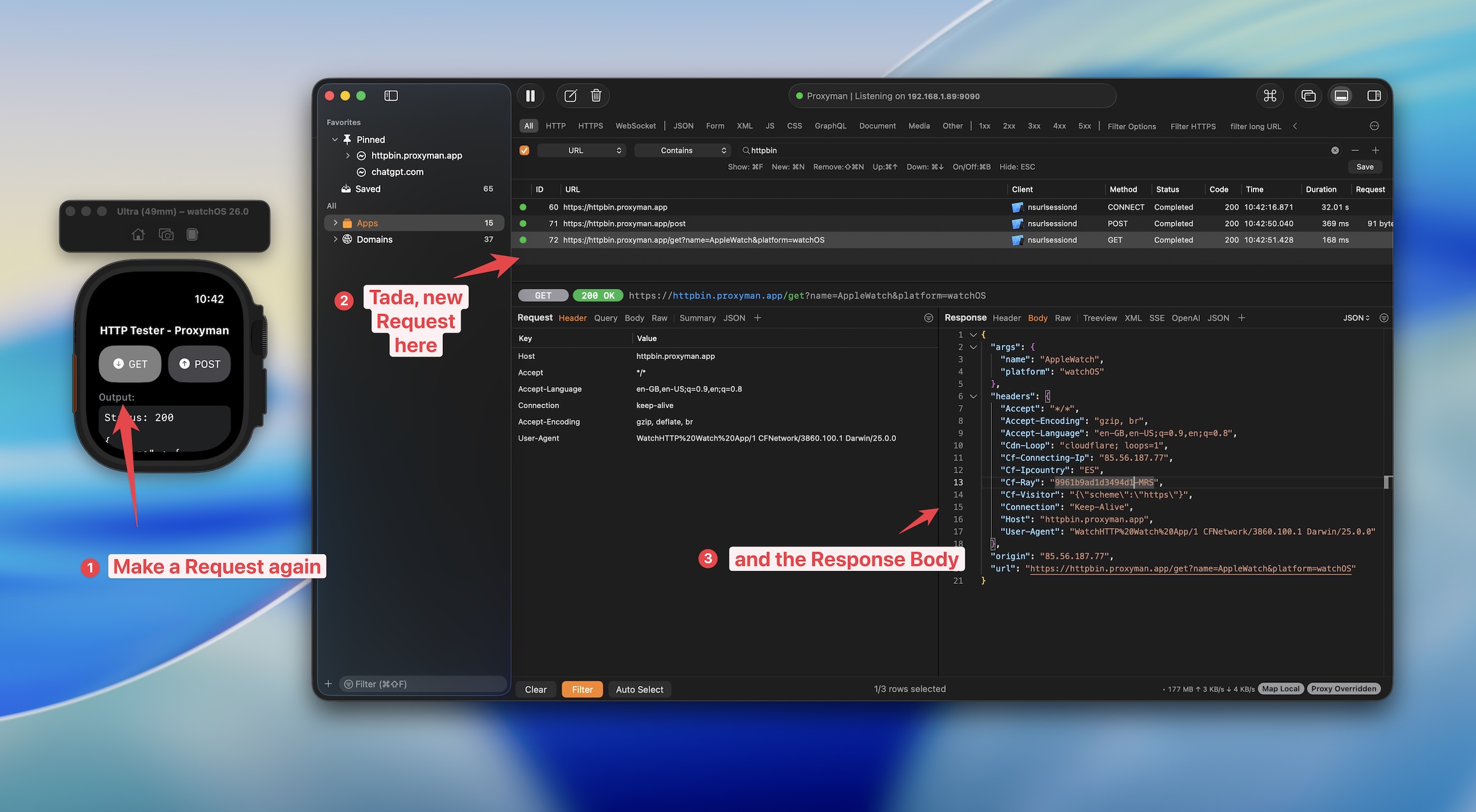 Cover Image for Intercept HTTPS Network Traffic from WatchOS 26 Simulator (Update for 2025)