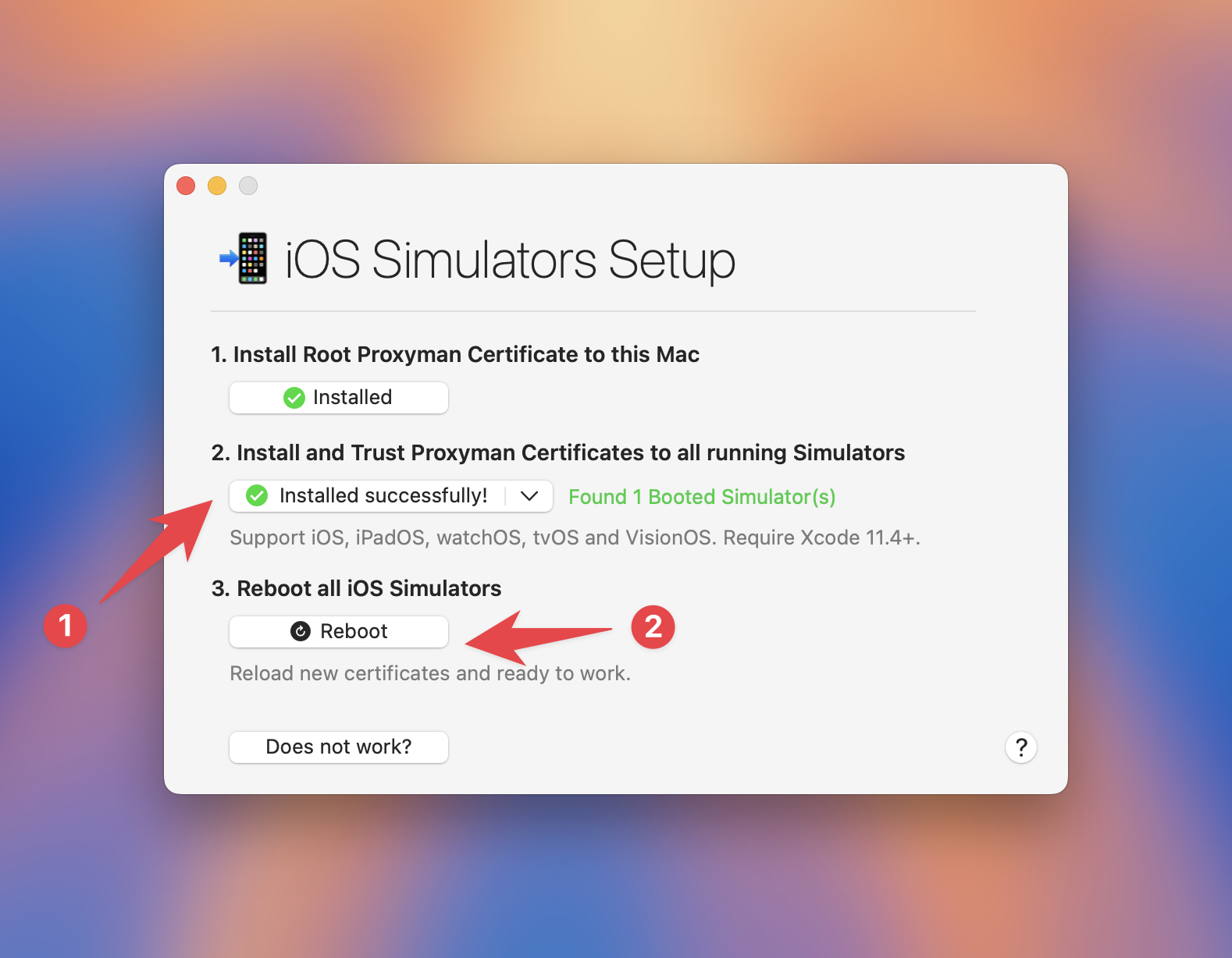 Setup iOS Simulator with Proxyman