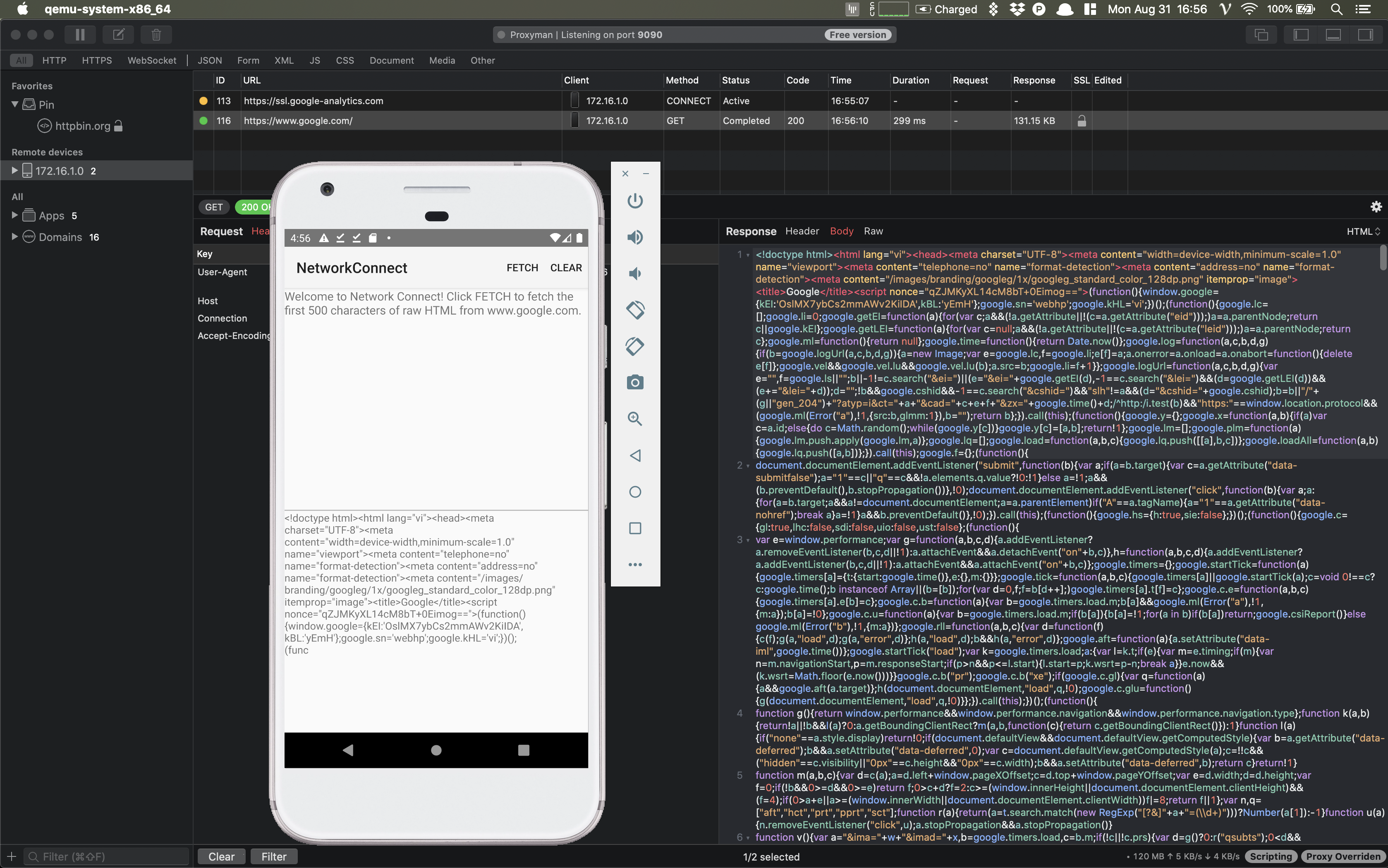 Intercept HTTPS Traffic on Android Devices