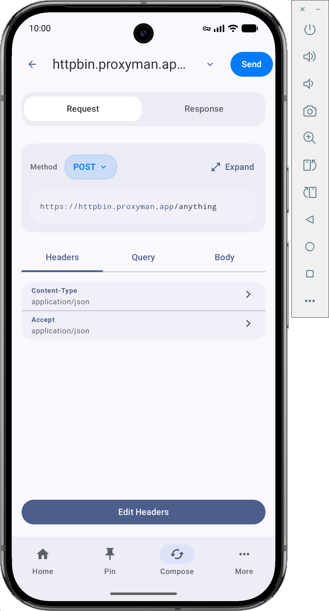 Compose HTTP Requests in Proxyman for Android
