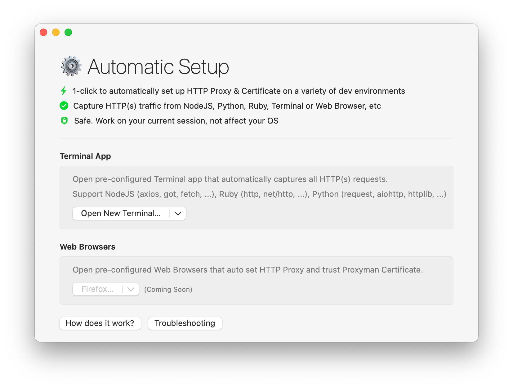 Inspect HTTP Traffic from NodeJS Ruby