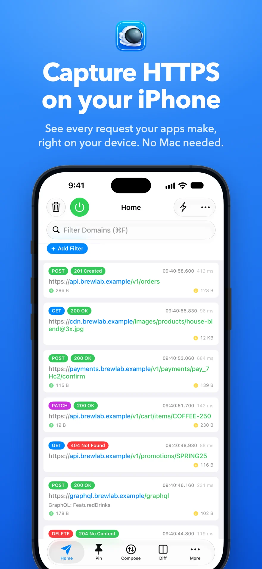 iPhone 向け Proxyman - iPhone で HTTPS をキャプチャ